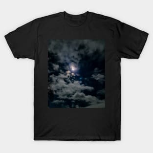 Clouds in night sky T-Shirt